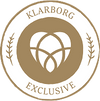 Klarborg Exclusive badge med hjerte logo